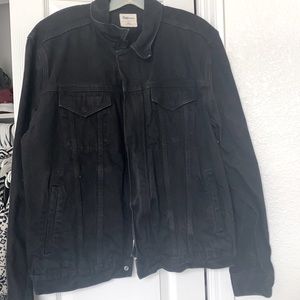 Black Denim Jacket- Gap Large